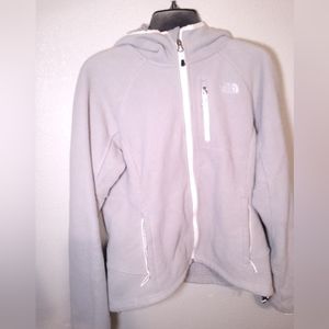 Womens The North Face Jacket  Full Zip Hoodie Jacket Grey Size Large